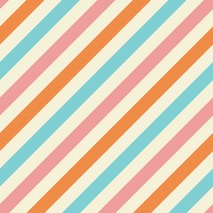 Fototapeta premium retro striped background seamless pattern vector design