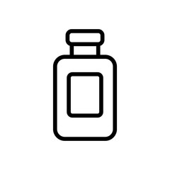 cosmetic jar with label icon vector. cosmetic jar with label sign. isolated contour symbol illustration