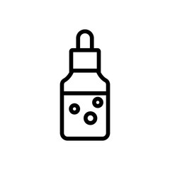 small capacity moisturizing serum icon vector. small capacity moisturizing serum sign. isolated contour symbol illustration