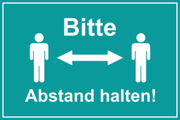 Bitte Abstand halten!