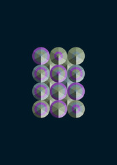 Colour Dots Universe Logo art design illustration