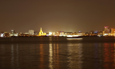 Fototapeta na wymiar Doha capitale du Qatar, by night