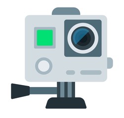 Camera Drone vector icon flat isolated.
