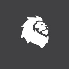 Lion Head Vector Template Illustration