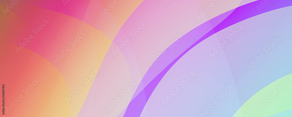 Poster abstract colourful green and violet curves background illustration 2d rendering