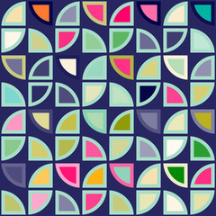 Vector Seamless pattern with geometric shapes
