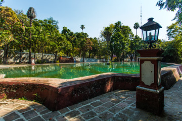 Borda Cultural Center garden in Cuernavaca, Mexico