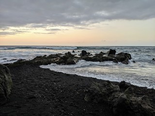 sunset on the beach