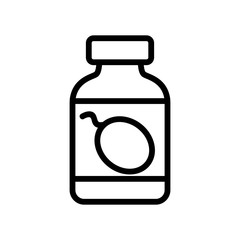 marmalade melons icon vector. marmalade melons sign. isolated contour symbol illustration