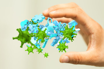 COVID-19 Business Finance Crisis Concept. Coronavirus Danger Pandemic. Global stress of world .