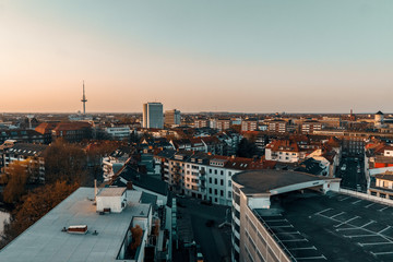 sunset in Bremen Germany
