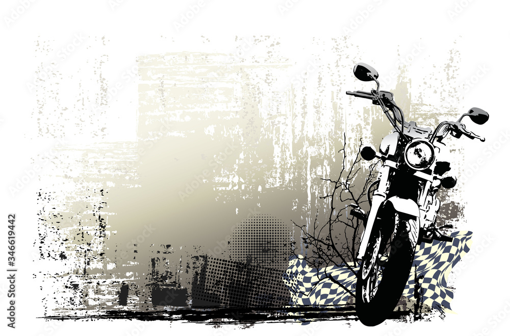 Wall mural Motorsport grunge background