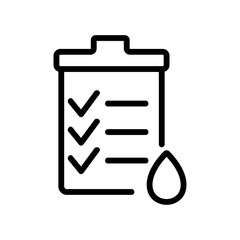 satisfactory blood results icon vector. satisfactory blood results sign. isolated contour symbol illustration