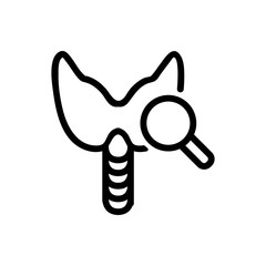 scientific medical research icon vector. scientific medical research sign. isolated contour symbol illustration