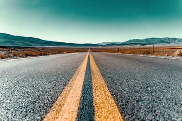 empty street in California