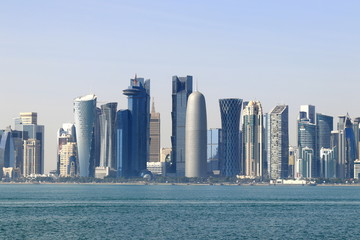 Fototapeta na wymiar vue panoramique de Doha