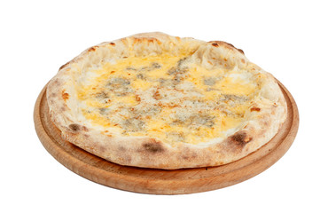 pizza on a white background