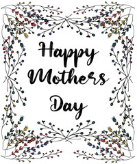 Happy Mother’s day design greeting card. Vector illustration good for the mom holiday,poster,banner,invitation,postcard,wallpaper,background, brochure.