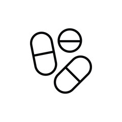 pill flat icon vector logo design trendy 