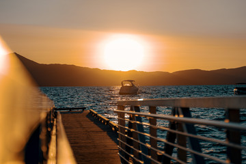 sunset in South Lake Tahoe