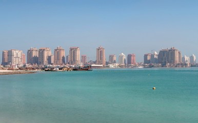 vue panoramique sur Doha