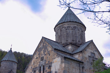 The ancient Haghartsin monastery. Old christianity church. Armenia