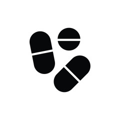 pill flat icon vector logo design trendy 