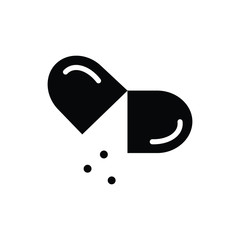 pill flat icon vector logo design trendy 