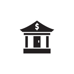 bank icon vector trendy design template