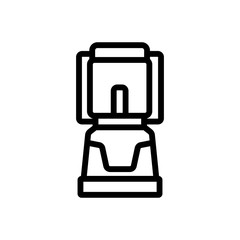 burning kerosene lamp icon vector. burning kerosene lamp sign. isolated contour symbol illustration