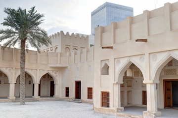 Fototapeta na wymiar Doha, capitale du Qatar: bâtiments et monuments