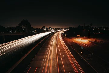 Stoff pro Meter US highway at night © patsch.1