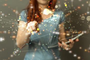 internet net and data digital concept.