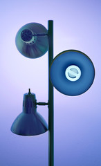 studio shot of a floor lamp