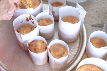 Cooking delicious Easter cakes for Easter