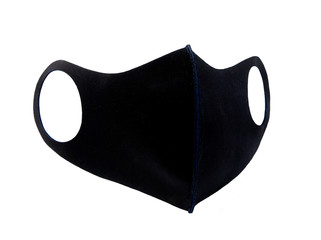 medical protective mask on white background, prevent coronavirus, protection factor for wuhan virus, with clipping path

