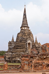 Fototapeta premium Ayutthaya archaeological Park, Wat Phra Si Sanphet - Thailand