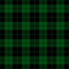 Green and black tartan plaid design. Scottish textile pattern blend.