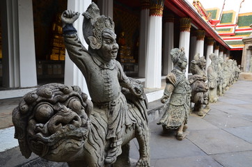 Dancing demons at Wat Pho in Bangkok
