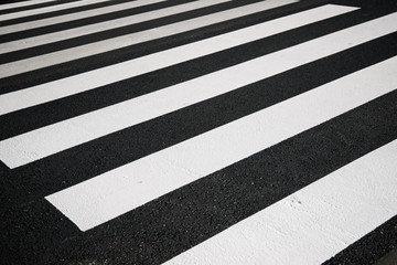 Zebra crossing view