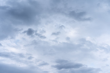 Lots of clouds covered the sky