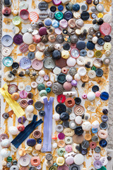 Group of colorful buttons 