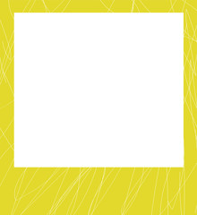 Yellow poloroid frame with trendy texture. Vector stock .Sand texture. Summer design photo or picture design.