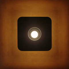 A light fixture at the Barbican Centre, London, England