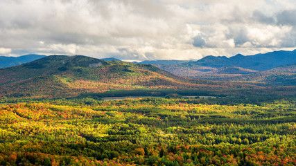 View from Mount Baker Peak  near Saranac Lake - Adirondack - New York