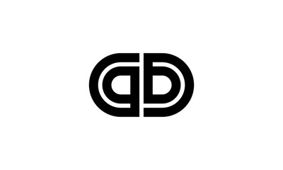 Obraz premium initial G and B logo design concept