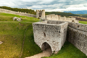 Naklejka premium The ruins of Spis Castle in eastern Slovakia