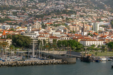 Fototapeta na wymiar Cityscape of Funchal, Madeira, Portugal