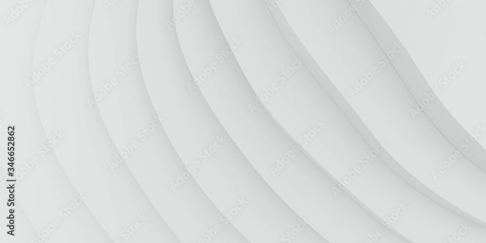 Poster 3d architecture modern futuristic technology with white metallic surface rendering background illust