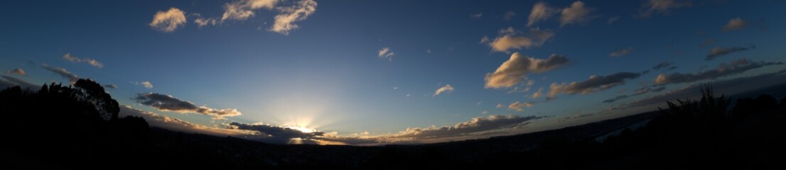 Fototapeta premium sunset in the mountains